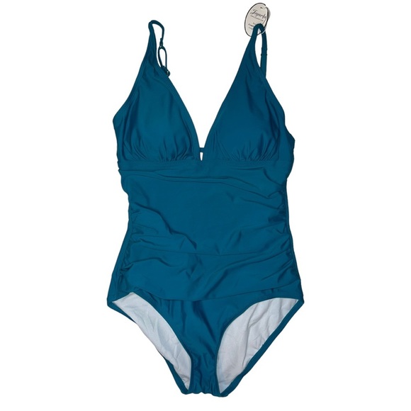 Joyaria Womens Tummy Control One Piece Swimsuit, Size 10 - Picture 3 of 9